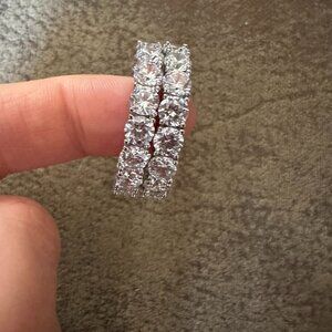 statement CZ earrings